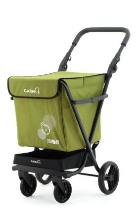 Тележка с сумкой TRAVEL на шасси JUMBO (JUMBO TRA) (JUMBO TRA C-707,  зеленый авокадо)