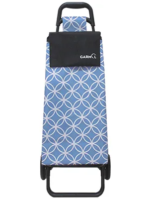 Тележка с сумкой GEO на шасси BASIC (10BS GEO) (10BS GEO C-785 голубой/белый)